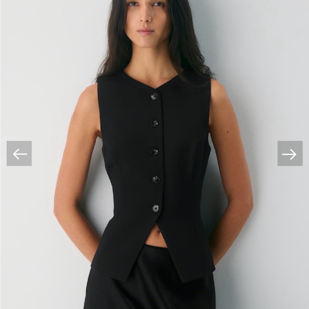 Aritzia Wilfred Regal Vest in Black